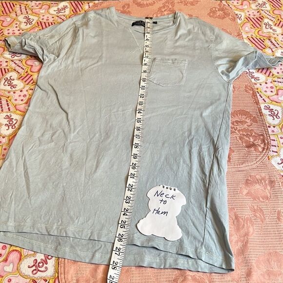 Brave soul size medium short sleeve light blue tshirt EUC - Picture 11 of 14